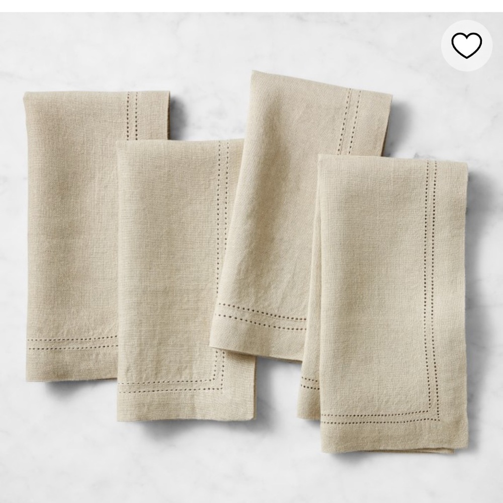 Williams Sonoma Linen Napkins, sets of 4, NWT